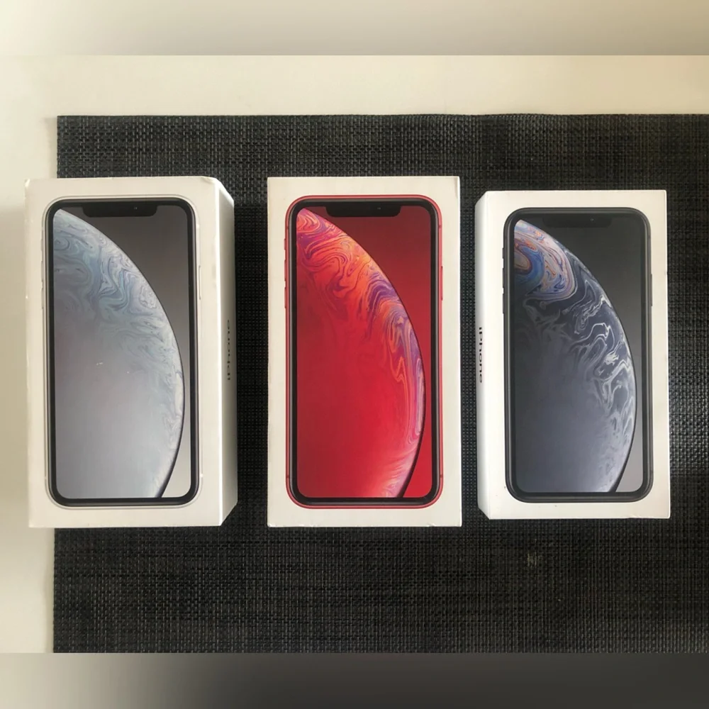 BOX ONLY! Without phones! Apple iPhone XR Box Set - Red, Black, White